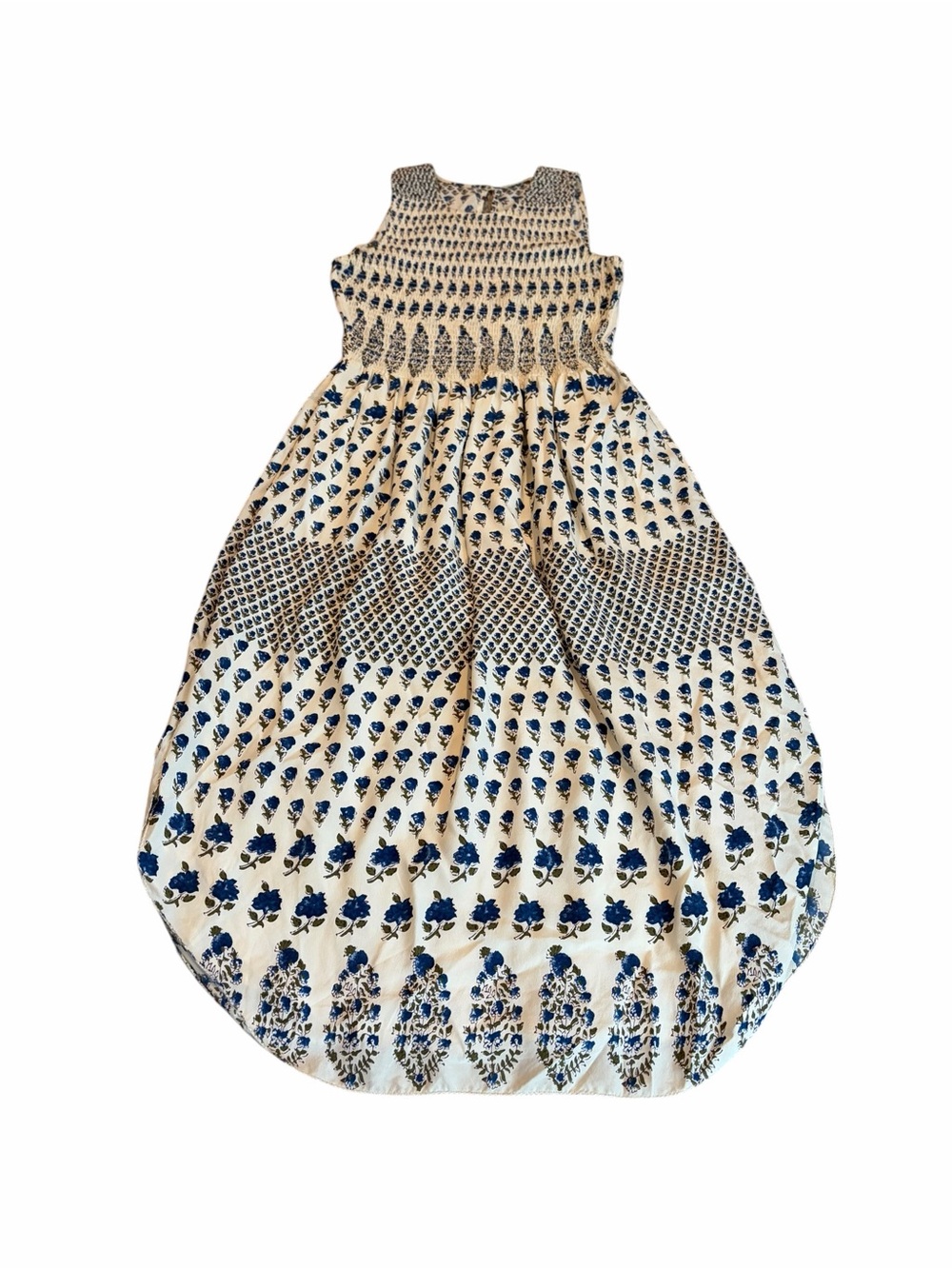 ULLA JOHNSON cowrie silk smocked top dress